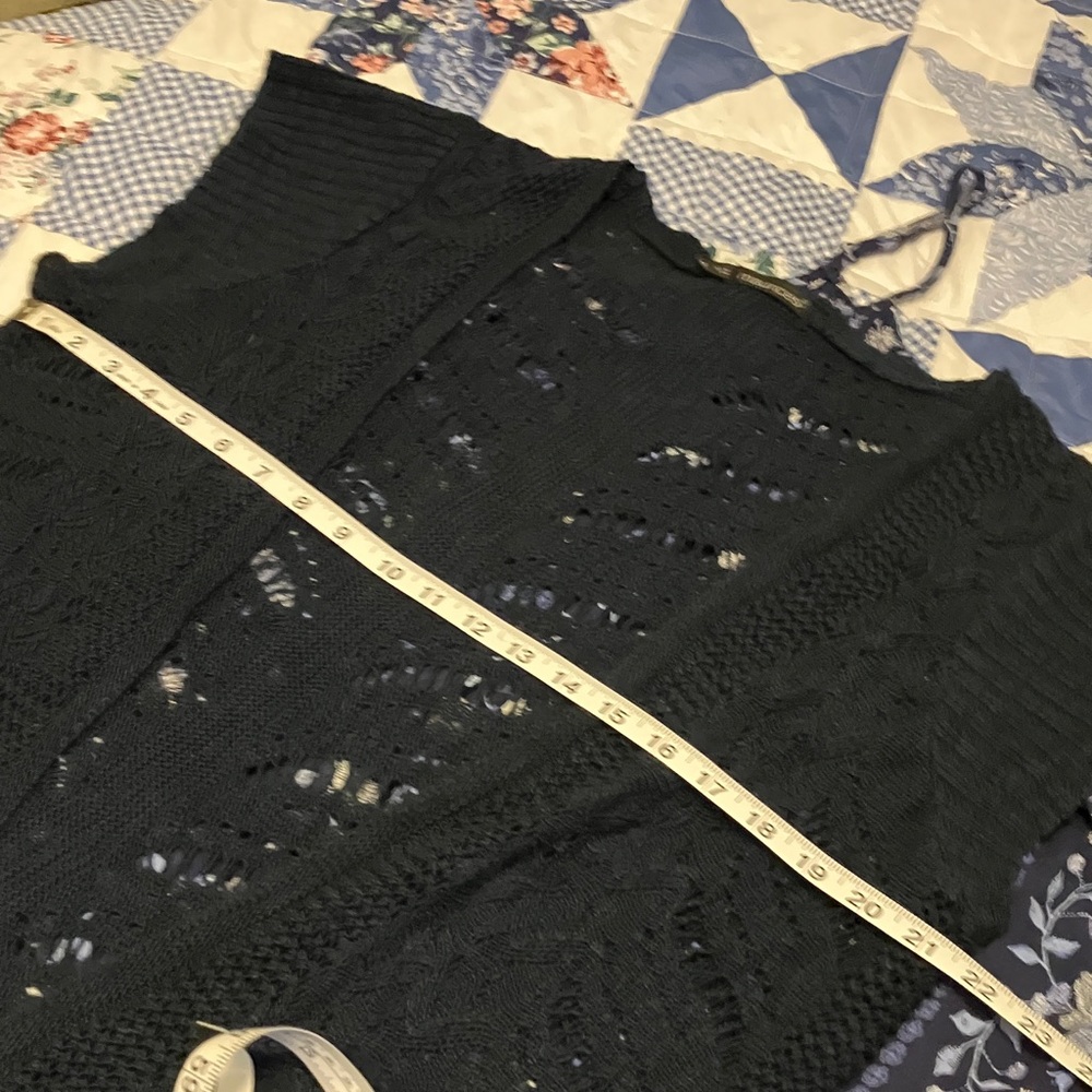 Maurices Navy Open-Knit Cardigan - Picture 3 of 5
